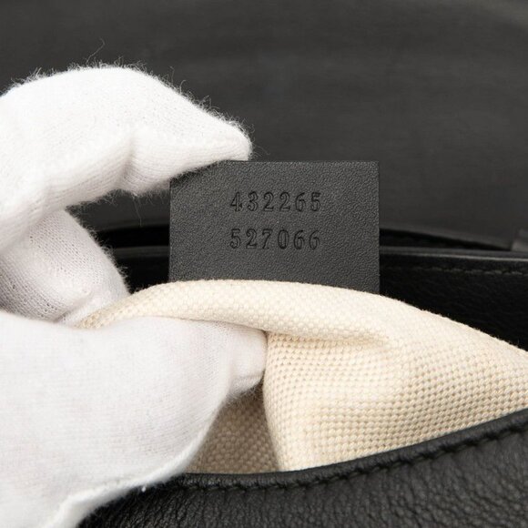 Gucci GG Marmont Sherry Line Chain Backpack Black Leather main image 6